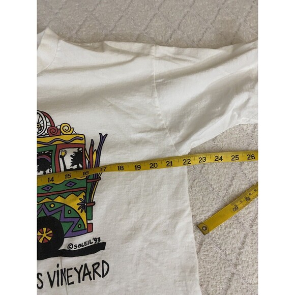 Vintage Martha Vineyards 95 Single Stitch USA Made Heavyweight Cotton Size L - Picture 16 of 16